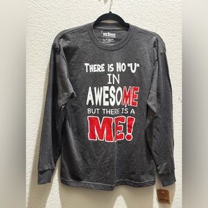 Urban Pipeline Kids Gray and Red Graphic Long Sleeve Tee